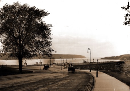 Riverside Drive & viaduct, New York, Streets, Parks, Bridges, United States, New York (State), New