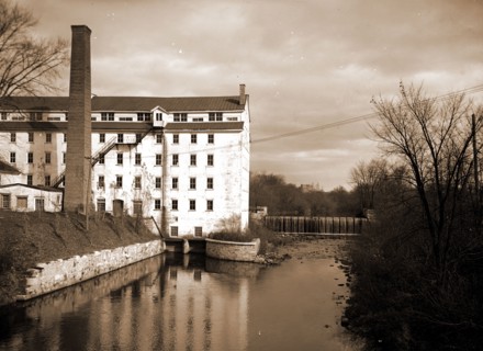 Van Sickler's mill, Pittsfield, Mass, Industrial facilities, Rivers, United States, Massachusetts,