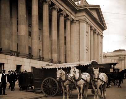 U.S. Treasury currency wagon, Washington, D.C, United States., Dept. of the Treasury, Carts &