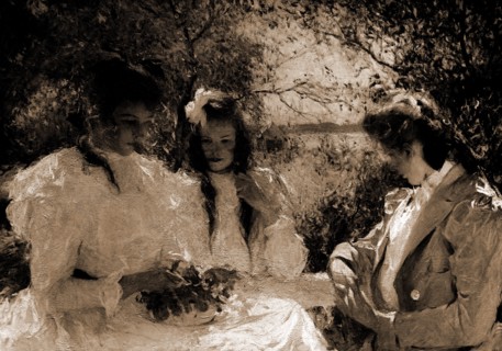 Portrait of my daughters, Benson, Frank Weston, 1862-1951, Benson, Frank Weston, 1862-1951, Family,