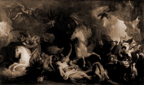 Death on the pale horse, West, Benjamin, 1738-1820, Death, Horses, Campaigns & battles, 1900