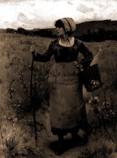 Across the common, Pearce, Charles Sprague, 1851-1914, Walking, Women, 1900