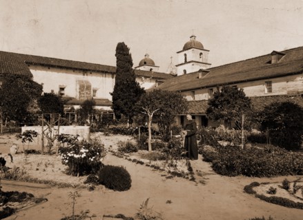 Mission Santa Barbara, California, Jackson, William Henry, 1843-1942, Missions, United States,