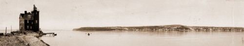 Mackinac Island from Round Island, Michigan, Jackson, William Henry, 1843-1942, Islands,