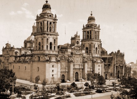 Mexico, the Cathedral, City of Mexico, Jackson, William Henry, 1843-1942, Cathedrals, Mexico,