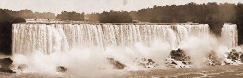 Niagara, the American Fall, Jackson, William Henry, 1843-1942, Waterfalls, United States, New York