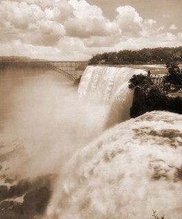 American Falls from Goat Island, Jackson, William Henry, 1843-1942, Waterfalls, United States, New