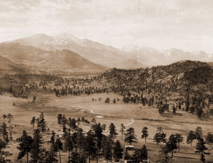 Long's Peak from Estes Park, Colorado, Jackson, William Henry, 1843-1942, Mountains, United States,