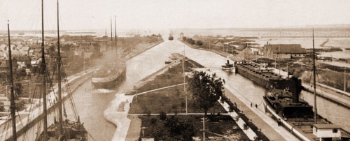The Locks, Sault Ste. Marie, Michigan, Locks (Hydraulic engineering), United States, Michigan,