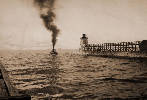 Harbor entrance, Charlevoix, Michigan, Harbors, United States, Michigan, Charlevoix, 1900
