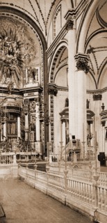 The altar, Church of Guadaloupe, the Cathedral, City of Mexico, Jackson, William Henry, 1843-1942,