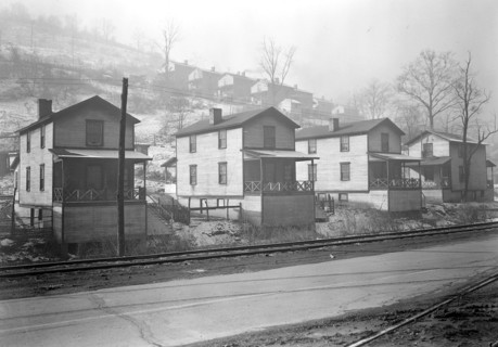 Scott's Run, West Virginia. Pursglove Mines Nos. 4 and 5 - Scene taken from main highway shows