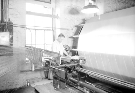 Paterson, New Jersey - Textiles. Jackson Winding and Warping Company. Picture of a Sipp-Eastwood DY