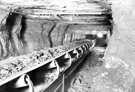 Mining equipment - conveyor, 1936, Lewis Hine, 1874 - 1940, was an American photographer, who used