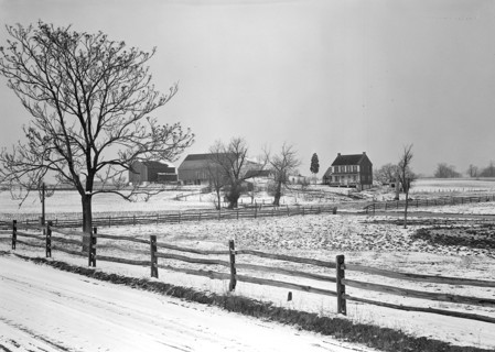 Lancaster, Pennsylvania - Housing. Adjoining farms on side road near Petersburg, 1936, Lewis Hine,
