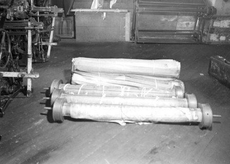 Paterson, New Jersey - Textiles. Beams and beam paper, March 1937, Lewis Hine, 1874 - 1940, was an