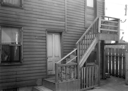 Paterson, New Jersey - Textiles. Former silk workers. Rear Tenement off Summer St, March 1937,