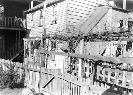 Paterson, New Jersey - Textiles. Rear tenement off Summer St. Former silk workers, March 1937,