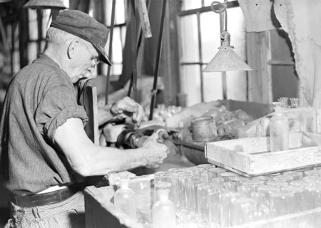 Millville, New Jersey - Glass bottles. T.C. Wheaton Co. A bottle with the stopper may be seen