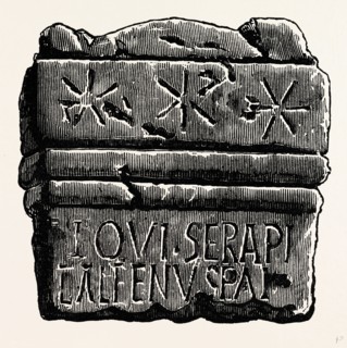 Roman Remains from Drumburgh and Kirkby Thore, UK, England, engraving 1870s, Britain