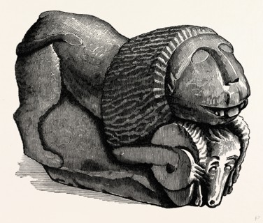 Roman Remains from Drumburgh and Kirkby Thore, UK, England, engraving 1870s, Britain