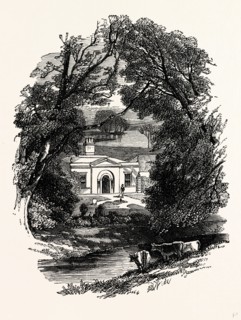 The Dairy, Castle Howard, UK, England, engraving 1870s, Britain