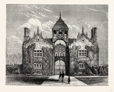 The Gatehouse, as seen from the Mansion, Westwood Park, UK