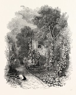 Prior Bolton's Garden-house Canonbury, Islington, London, England, engraving 19th century, Britain,