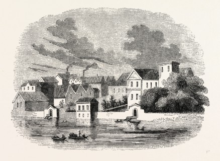 Essex House, Hollar's View London,' 1647, London, England, engraving 19th century, Britain, UK