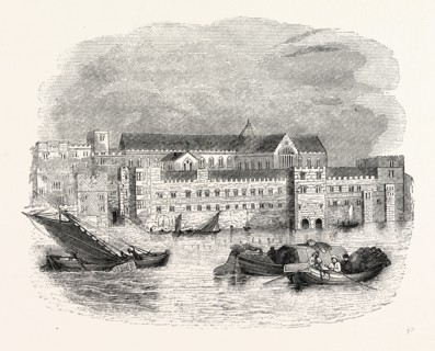 Savoy Palace 1661, Visscher's London, London, England, engraving 19th century, Britain, UK