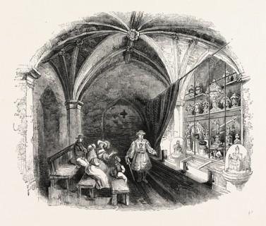 Jewel House, Tower, London, England, engraving 19th century, Britain, UK