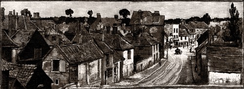 High street, Hounslow, UK, engraving 1882 - 1884
