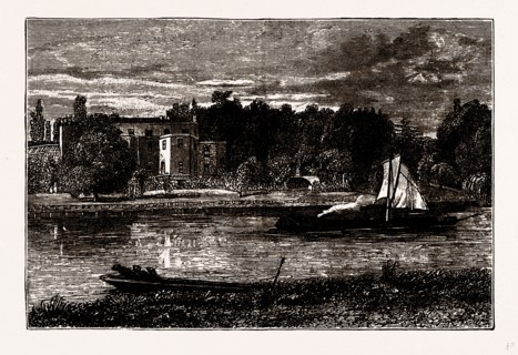 LADY HOWE'S VILLA AND POPE'S GROTTO, from a Drawing by G. Banet, 1882