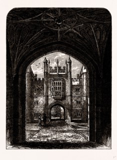BOLEYN'S GATEWAY, UK, engraving 1881 - 1884