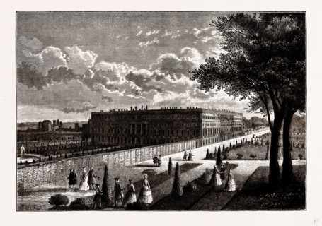 HAMPTON COURT, from a Print published about 1770
