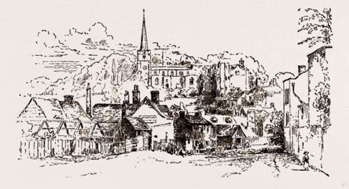 HARROW, from a Pencil Sketch taken in 1817, UK