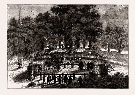 SHOOTING FOR THE ARROW, UK, engraving 1881 - 1884
