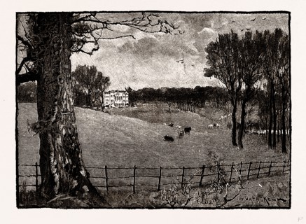 WROTHAM PARK, UK, engraving 1881 - 1884