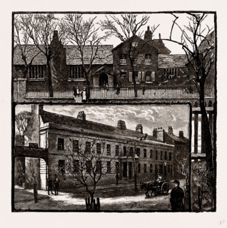 VIEWS IN BARNET, UK, engraving 1881 - 1884