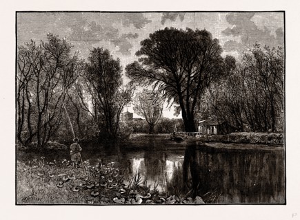 ON THE LEA, UK, engraving 1881 - 1884