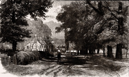 THEYDON BOIS, UK, engraving 1881 - 1884