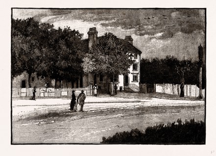 THE " EAGLE," SNARESBROOK, UK, engraving 1881 - 1884