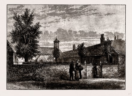 ILFORD HOSPITAL, UK, engraving 1881 - 1884