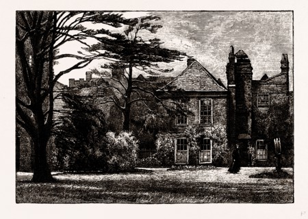 ANNE BOLEYN'S CASTLE, UK, engraving 1881 - 1884
