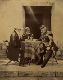 Council of War held at Lord Raglan's Head Quarters, the morning of the successful attack on the