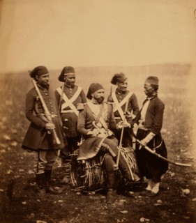 Ismail Pacha ordering his chibouque, Crimean War, 1853-1856, Roger Fenton historic war campaign