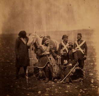 Ismail Pacha & Mr. Thompson of the Commissariat, Crimean War, 1853-1856, Roger Fenton historic war