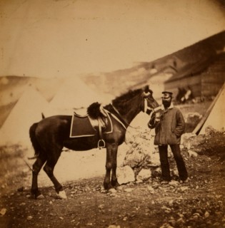 Captain Drysdale, 42nd Regiment, Crimean War, 1853-1856, Roger Fenton historic war campaign photo