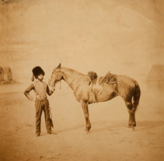 Lieutenant Grills, R.H.A., Crimean War, 1853-1856, Roger Fenton historic war campaign photo