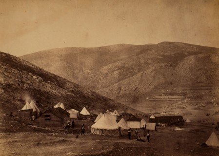 Encampment of the 71st Regiment at Balaclava commissariat camp &c, Crimean War, 1853-1856, Roger